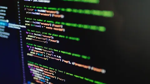 ソースコードの画面のイメージ写真